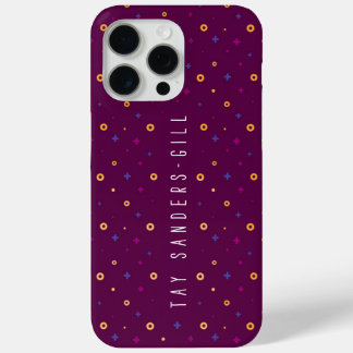 Élégant moderne violet iPhone 15 Pro Max Coque