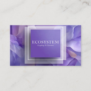 Elegant Modernes Abstraktes Violett Geometrisches  Visitenkarte