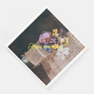 Elegant Modernes Floral Serviette