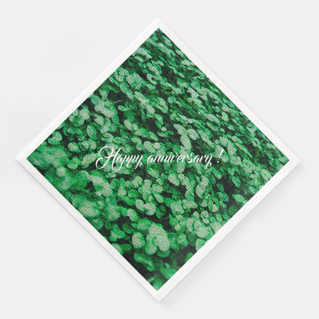 Elegant Modernes Floral Serviette (Ecke)