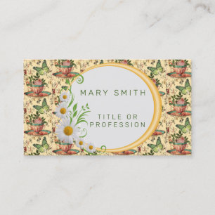 Elegant Modernes Floral Visitenkarte