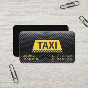 Elegant Modernes Klassisches Uber Taxi schwarz Visitenkarte