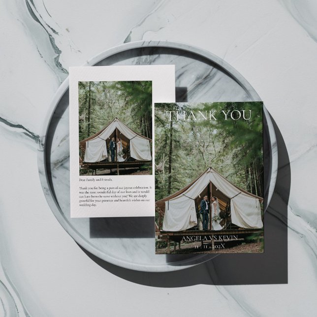 Elegant Modernes Minimalistisch Dankeschön Karte (Von Creator hochgeladen)