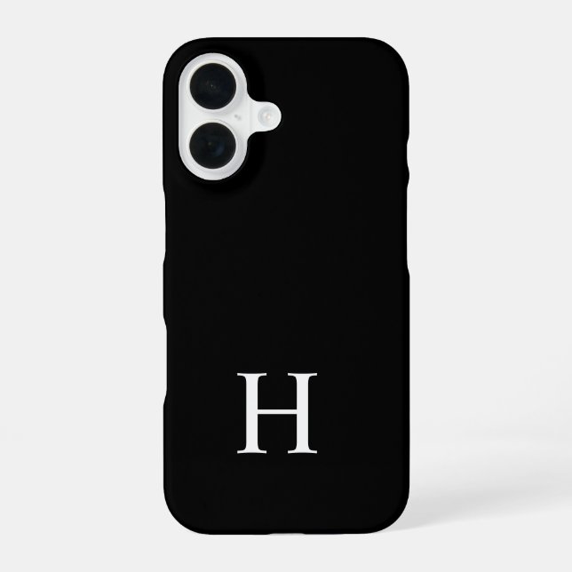 Elegant Modernes Minimalistisch iPhone 16 Hülle (Rückseite)
