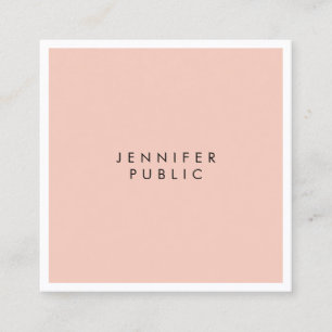 Elegant Modernes, Minimalistisches Berufliches Quadratische Visitenkarte