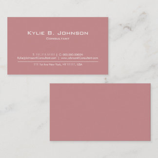 Elegant Modernes, Minimalistisches Personalisiert Visitenkarte
