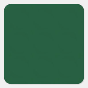 Elegant Modernes Minimalistisches Waldgrün Quadratischer Aufkleber