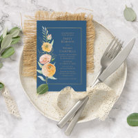 Elegant Modernes Orange Blaues Wasser