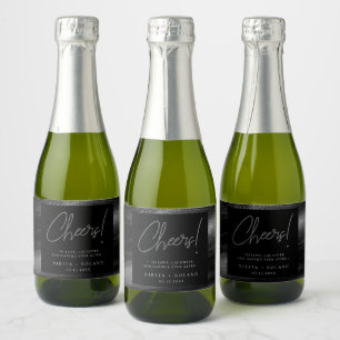 Elegant Modernes Silver Cheers Personalisiert