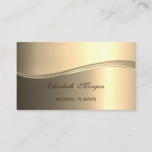 Elegant Modrn Luxury Gold Visitenkarte