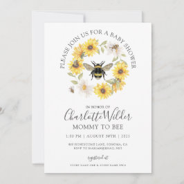 Elegant Mommy to bee Baby Shower Einladung