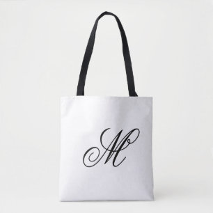 Elegant Monogram Initial Tasche