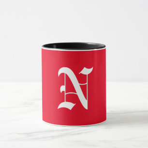 Elegant Monogram N Tasse