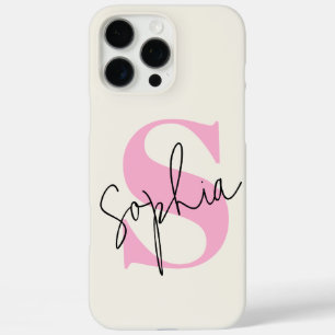 Elegant Monogram Personalisiert iPhone 16 Pro Max Hülle