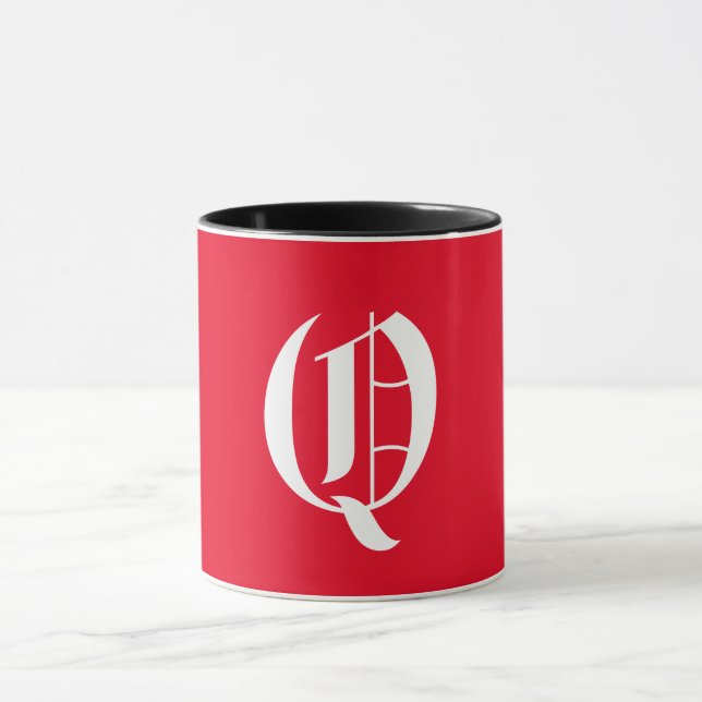 Elegant Monogram Q Tasse (Zentrum)