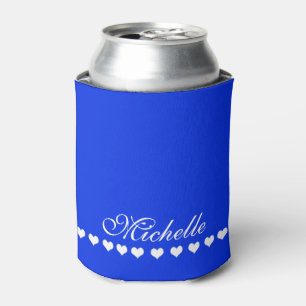 Elegant Monogram Royal Blue Dosenkühler