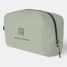 Elegant Monogram Sage Green