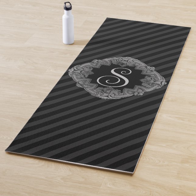 Elegant, Monogramm Yogamatte (Beispiel)