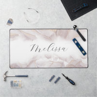 Élégant monogramme d'alcool d'encre de plage