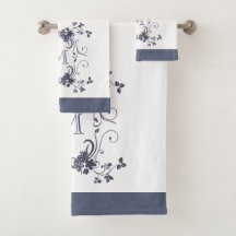 Élégant monogramme de la marine