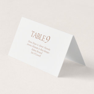 Élégant Monogramme en terre cuite Mariage Cartes d