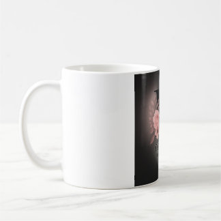 Élégant Monogramme M Mug - Coupe florale personnal