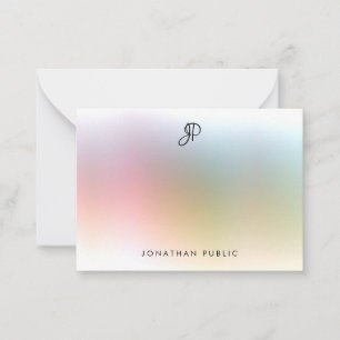 Élégant Monogramme manuscrit Modèle coloré