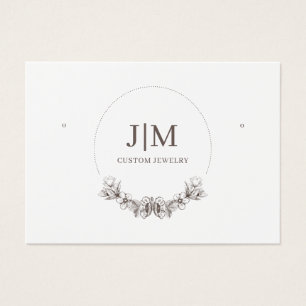 Élégant Monogramme Moderne Bijoux Écran d'oreille