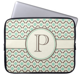 Élégant Monogramme moderne Motif sac ordinateur po