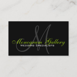 Élégant Monogramme Personnalisable Carte de visite