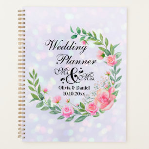 Élégant Monsieur et Madame Fleurs Roses Mariage