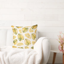Elegant Monstera and Palm Leaves Pattern