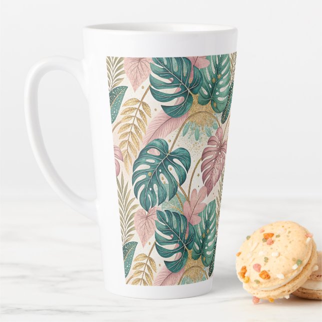 Elegant Monsteras Gold Milchtasse (Beispiel)
