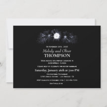 Elegant Moody Black Floral Post Wedding