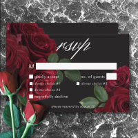 Elegant Moody Blood Rote Rosen Blumendinner