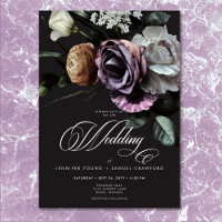 Elegant Moody Twilight Mled Floral Wedding