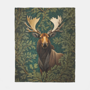 Elegant Moose William Morris Inspiriert Fleecedecke