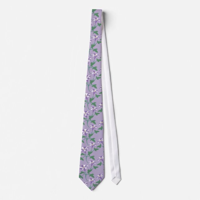 Elegant morning glories neckeckers krawatte (Vorderseite)