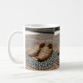 Elegant Moroccan Babouche & Zellij Mosaic Art Kaffeetasse