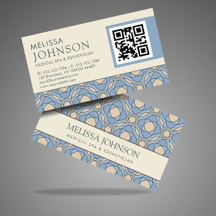 Elegant Mosaic Medical Spa & Esthetician QR-Karte Visitenkarte