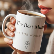 Elegant Mother's Day Mug | Minimal Floral Mug