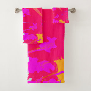 Élégant Motif Abstrait rose
