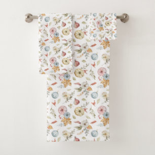 Elégant Motif d'aquarelle d'automne