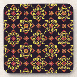 Elégant Motif de Mandala Floral Dessous de verre -