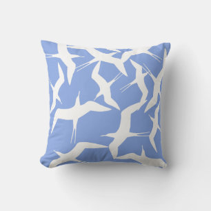Élégant Motif d'oiseaux volants Coussin de coussin