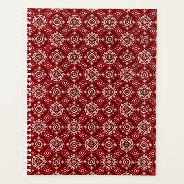 Élégant motif floral géométrique Boho Vintage (Devant)