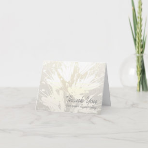 Elégant motif floral Sympathie Merci N carte