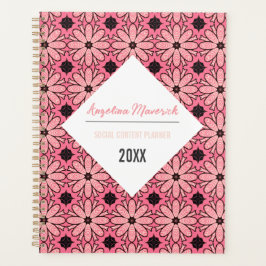 Élégant Motif rose et noir