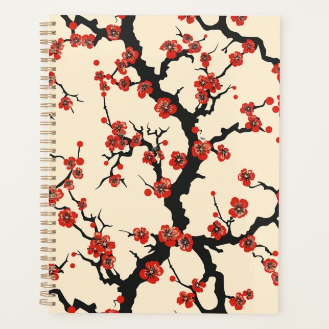 Élégant Motif sans couture en fleur de cerisier (1 (Devant)
