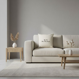 Elegant motivational quote typography modern kissen